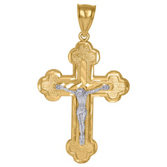 10kt Yellow Gold Mens Egyptian Ankh Cross Religious Charm Pendant
