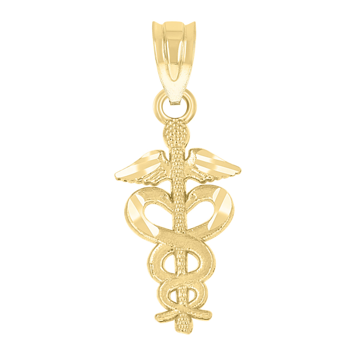 14Kt Yellow Gold Womens Rn Nurse Ht:22.8Mm Pendant Charm