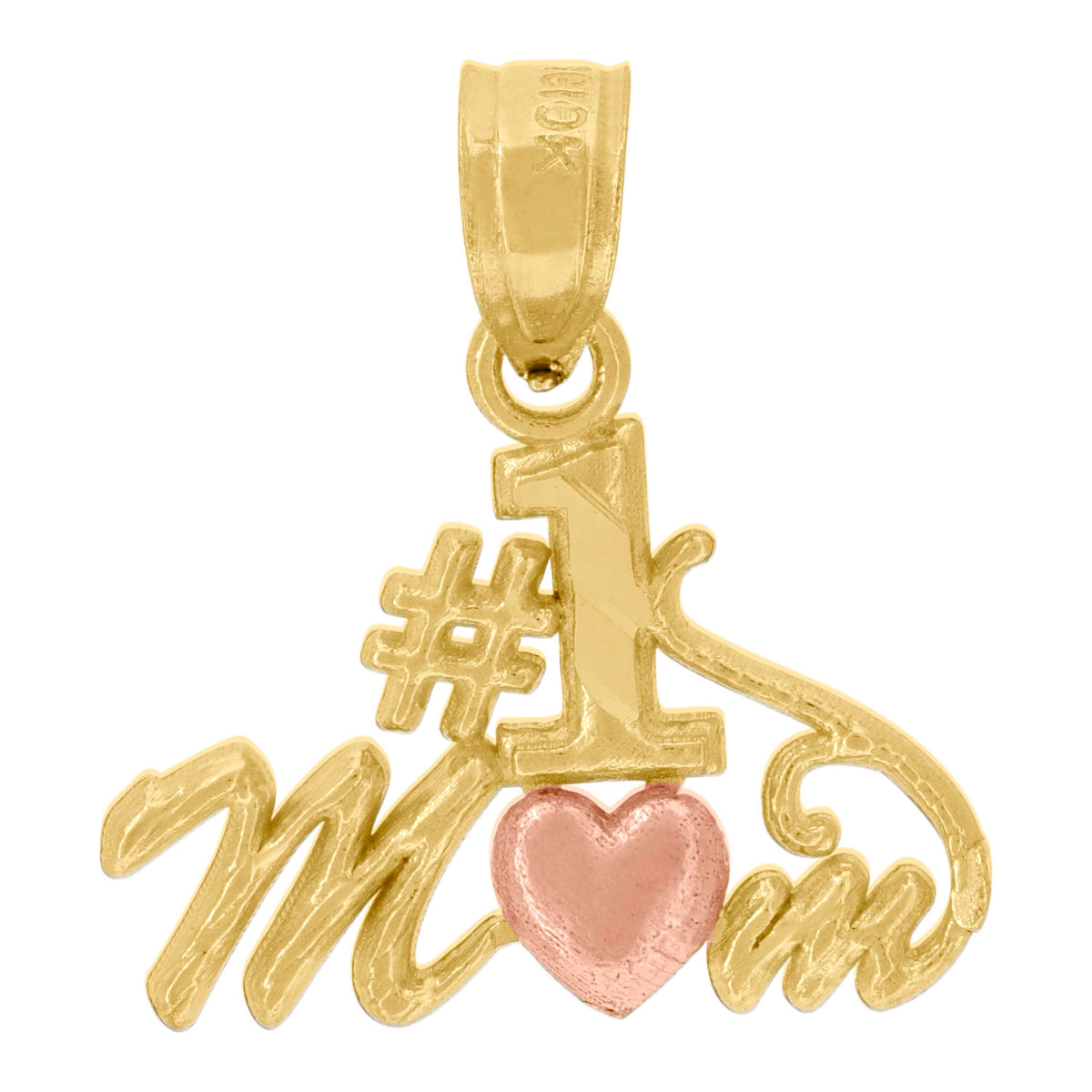 10kt Two-Tone Gold Mens Cupid Angel Religious Charm Pendant