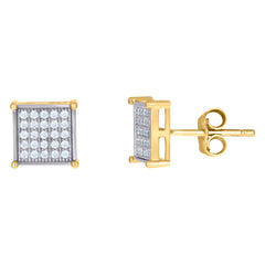 10kt Yellow Gold Mens Cubic-Zirconia Playing Cards Gambling Fashion Charm Pendant