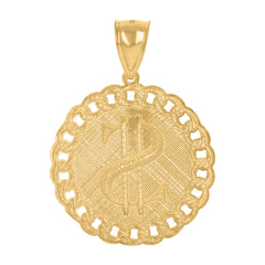 10kt Two-Tone Gold Mens Masonic Freemasonry Occupation Charm Pendant