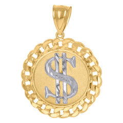 10kt Two-Tone Gold Mens Masonic Freemasonry Occupation Charm Pendant