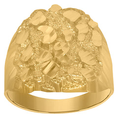 10kt Gold Womens Two-Tone CZ Heart Band Ring