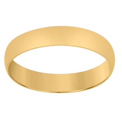 14Kt Yellow Gold Unisex Dome Polished Regular-Fit 5Mm-Size 12 Wedding Engagement Anniversary Band Ring