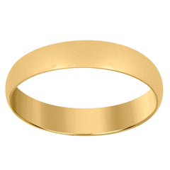 14Kt Yellow Gold Unisex Dome Polished Regular-Fit 5Mm-Size 13 Wedding Engagement Anniversary Band Ring