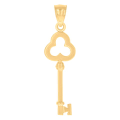 14Kt Yellow Gold Unisex Key Ht:34.7Mm Pendant Charm
