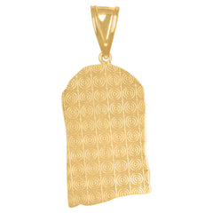 10kt Yellow Gold Mens Fashion Marijuana Leaf Charm Pendant