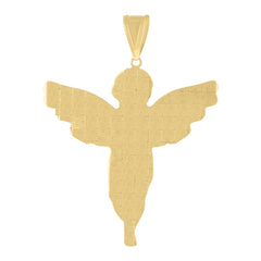 10kt Yellow Gold Mens Greatest Of All Time GOAT Talking Fashion Charm Pendant