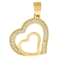 10kt Yellow Gold Mens Nugget Cross Religious Charm Pendant