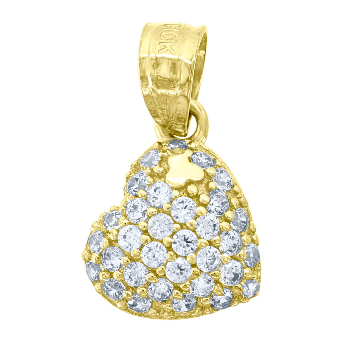 10kt Yellow Gold Mens Nefertiti Egyptian Charm Pendant