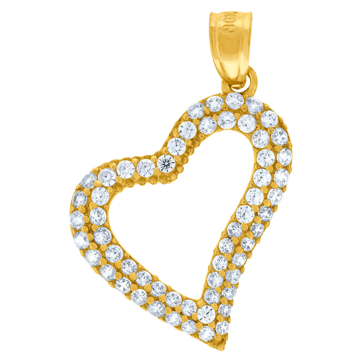 10kt Yellow Gold Mens Lion Animal Wildlife Charm Pendant