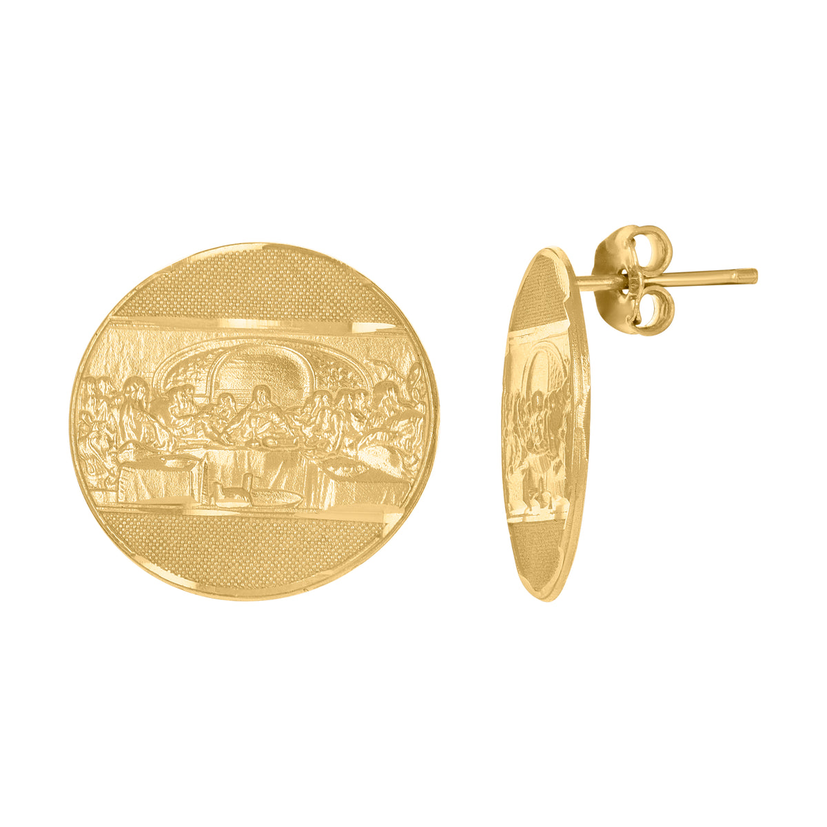 10kt Yellow Gold Mens Cubic-Zirconia Lion Africa Map Zodiac Sign Animal Wildlife Charm Pendant