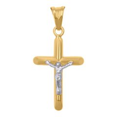 10kt Two-Tone Gold Mens Playing Cards Gambling Fashion Charm Pendant