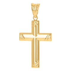 10kt Two-tone Gold His & Hers Cubic-Zirconia Greek Key Trio Ring Set