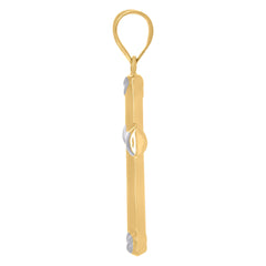 10kt Two-tone Gold His & Hers Cubic-Zirconia Greek Key Trio Ring Set