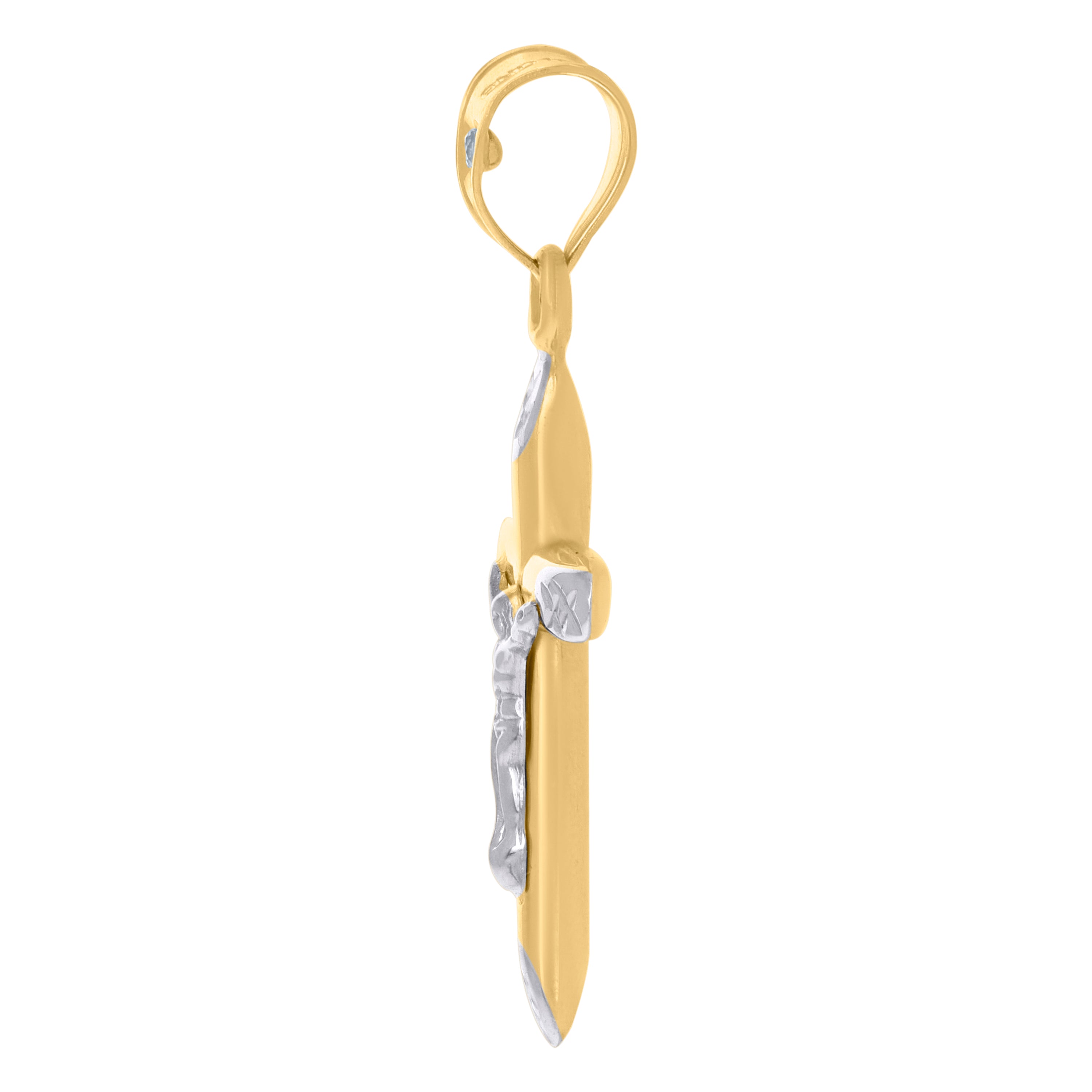 10kt Two-tone Gold Mens Medusa Egyptian Fashion Charm Pendant