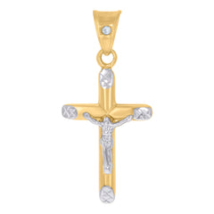 10kt Two-tone Gold Mens Medusa Egyptian Fashion Charm Pendant