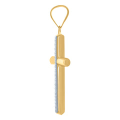 10kt Two-tone Gold His & Hers Cubic-Zirconia Greek Key Trio Ring Set