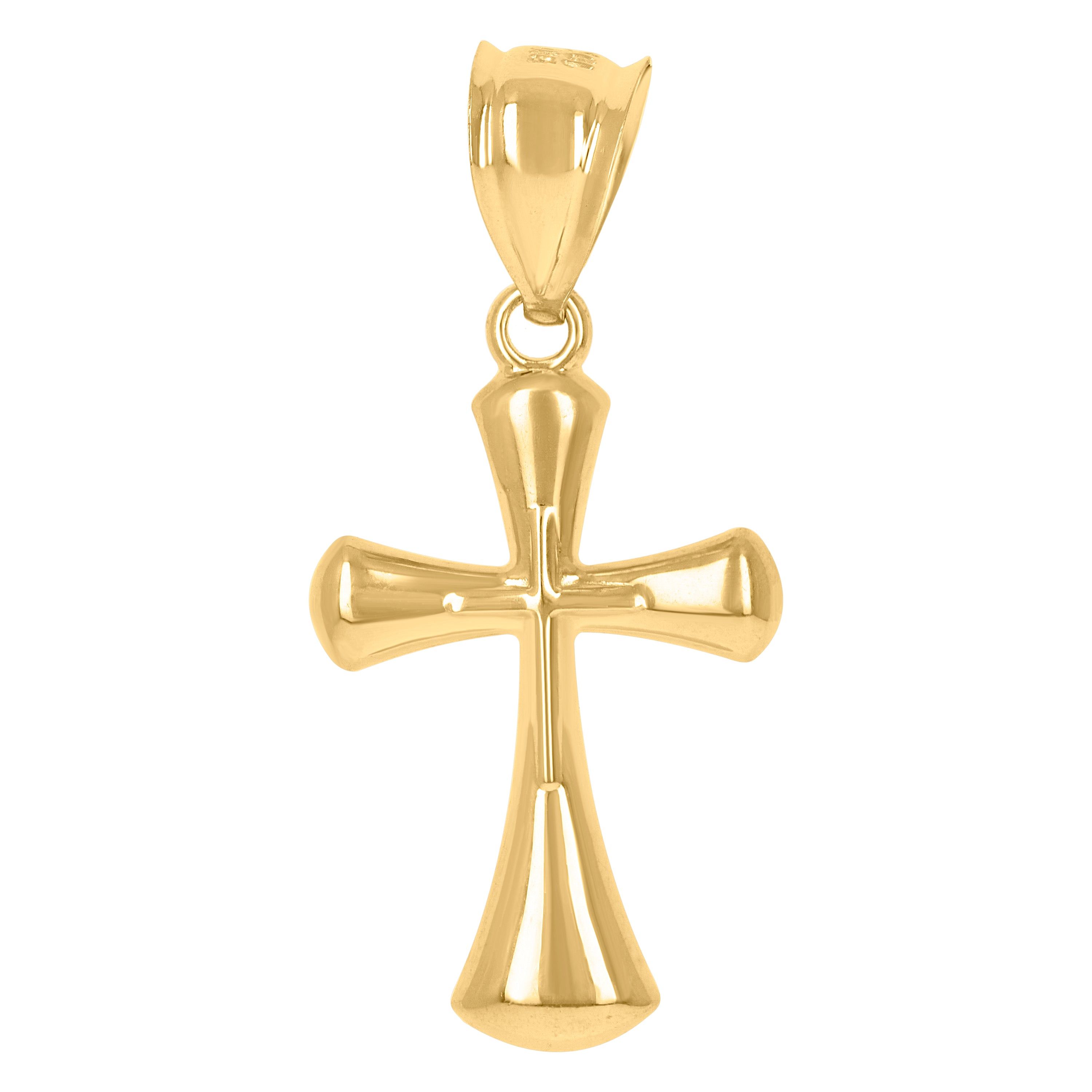 10kt Gold Two-Tone Cubic-Zirconia Womens Heart Charm Pendant