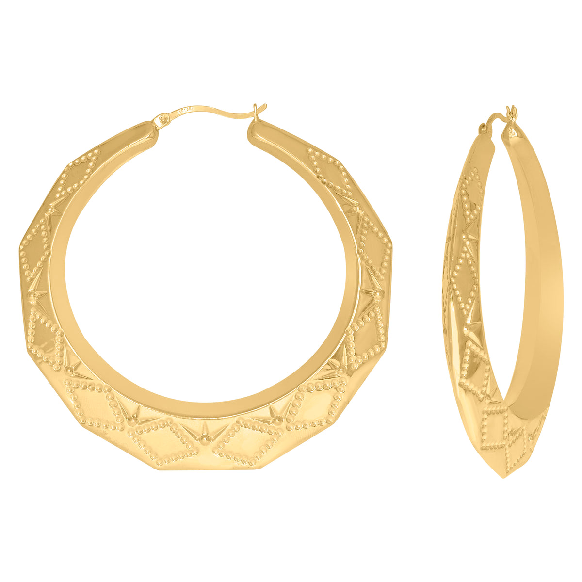 10kt Yellow Gold Mens Cubic-Zirconia Dollar Sign Cross Religious Charm Pendant