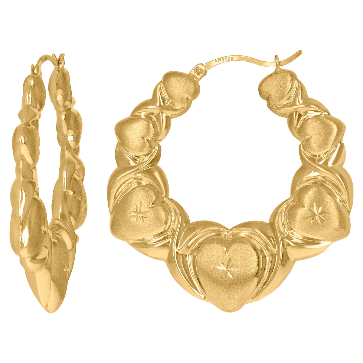 10kt Yellow Gold Mens Cubic-Zirconia Crucifix Cross Religious Charm Pendant