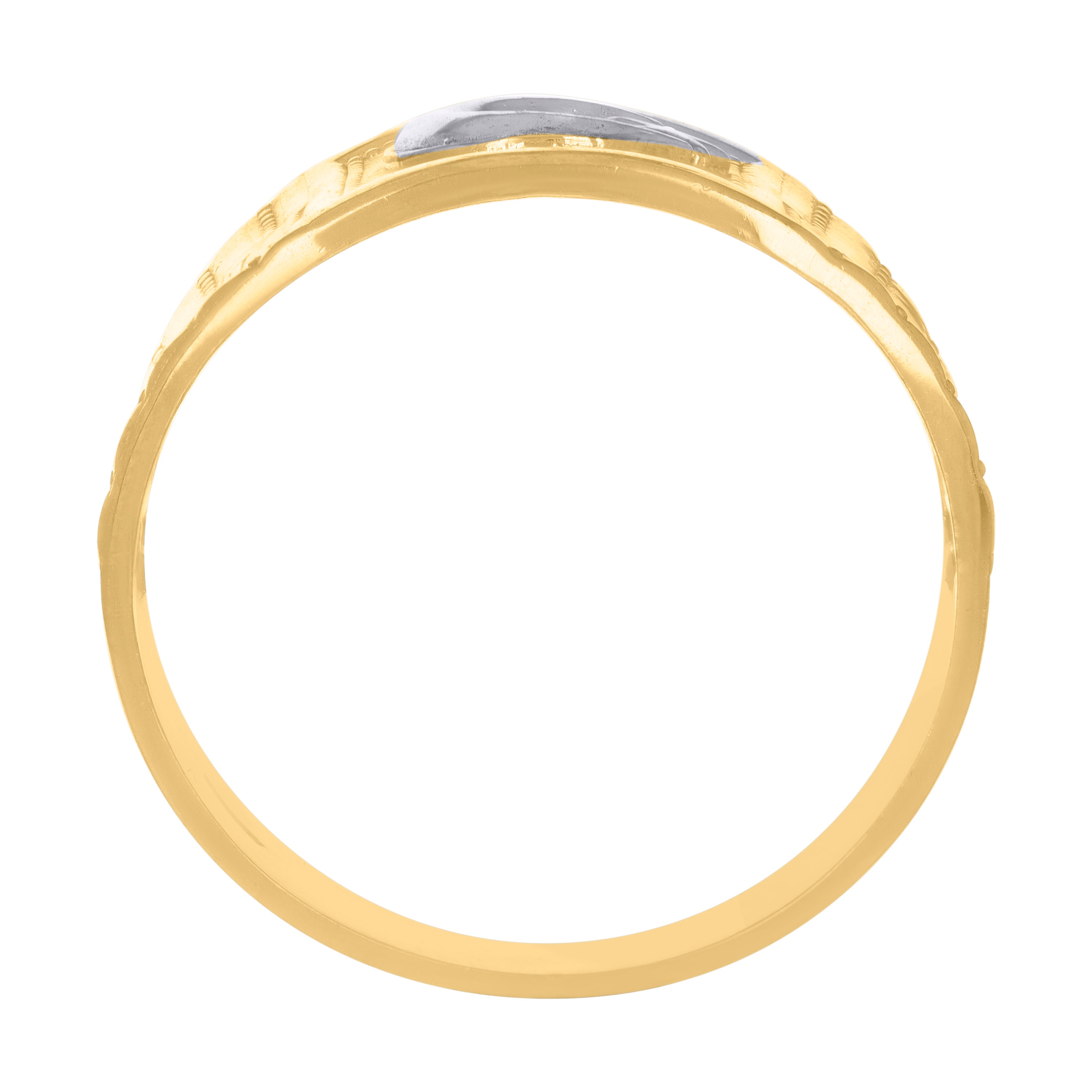 10kt Two-Tone Gold Mens Cubic Zirconia CZ Cluster Square Ring