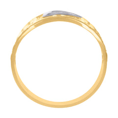 10kt Two-Tone Gold Mens Cubic Zirconia CZ Cluster Square Ring