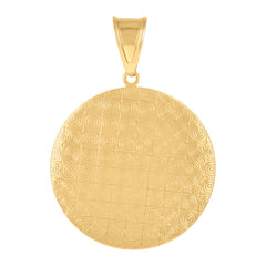 10kt Yellow Gold Mens Fashion Marijuana Leaf Charm Pendant