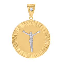10kt Yellow Gold Mens Fashion Marijuana Leaf Charm Pendant