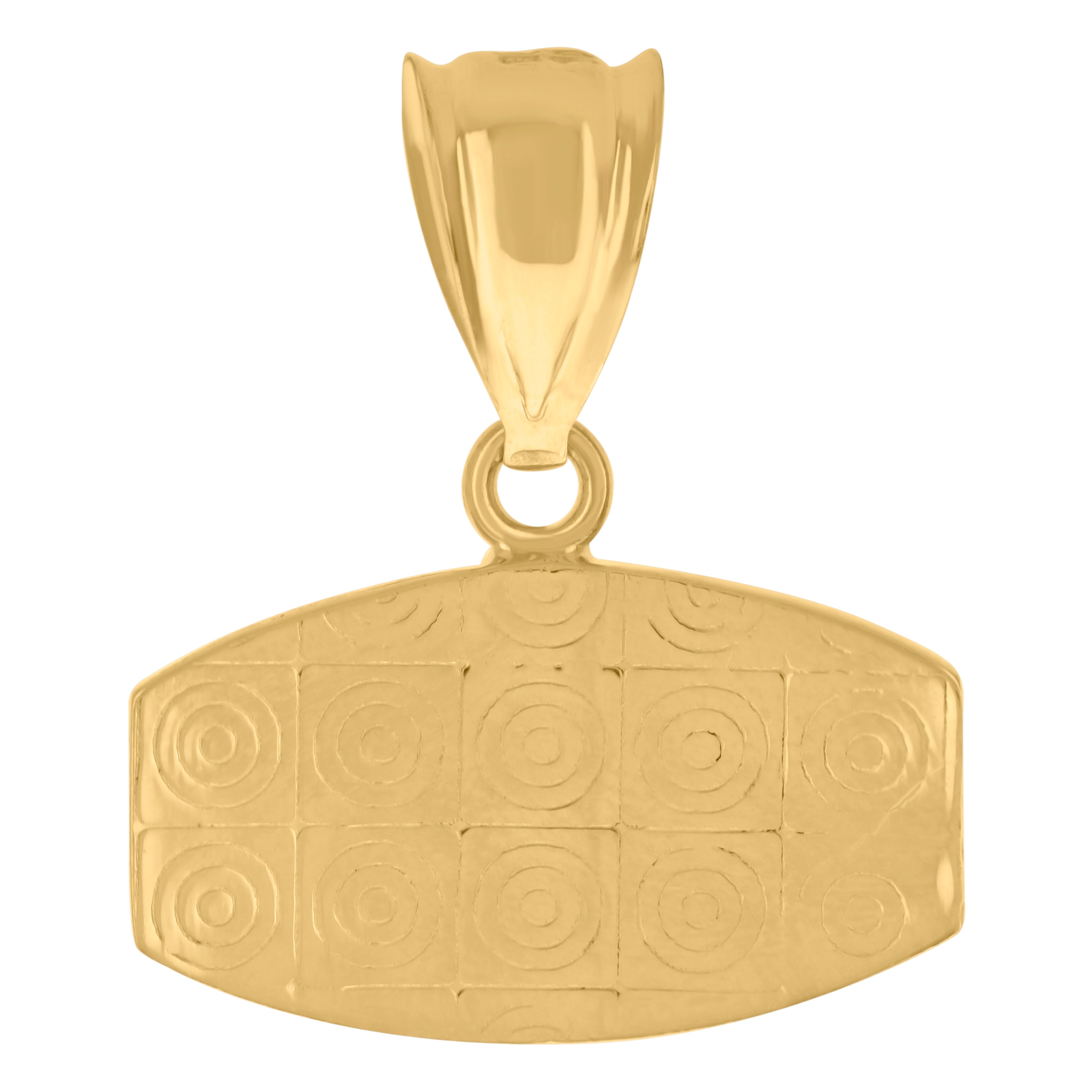 10kt Two-Tone Gold Mens Textured Zodiac Sign Leo Lion Head Charm Pendant