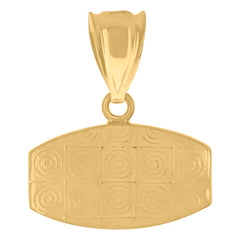 10kt Two-Tone Gold Mens Textured Zodiac Sign Leo Lion Head Charm Pendant