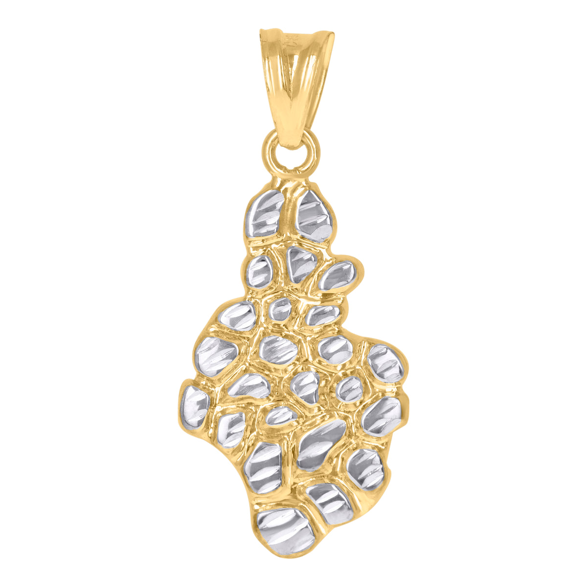 10kt Two-Tone Gold Womens Cubic-Zirconia Cross Religious Ring