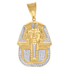 10kt Yellow Gold Mens Cubic-Zirconia Zodiac Sign Leo Lion Charm Pendant