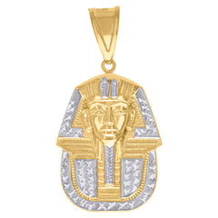 10kt Yellow Gold Mens Cubic-Zirconia Zodiac Sign Leo Lion Charm Pendant