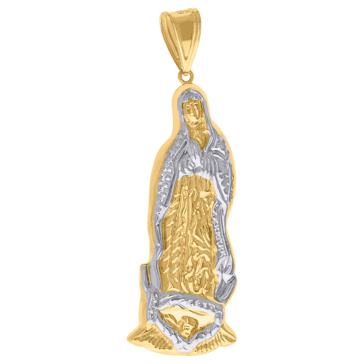 10kt Yellow Gold Mens Fashion Marijuana Leaf Charm Pendant