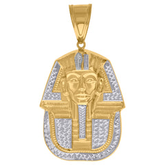 10kt Yellow Gold Mens Cubic-Zirconia Zodiac Sign Leo Lion Charm Pendant