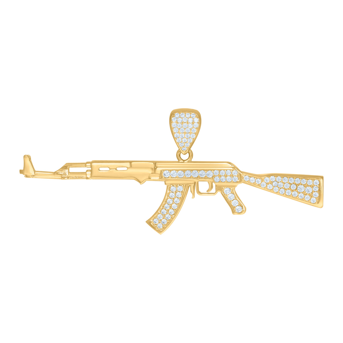 10kt Yellow Gold Mens Black Lives Matter Talking Charm Pendant