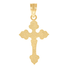 10kt Yellow Gold Unisex Diamond-Cut Initial Letter K Charm Pendant
