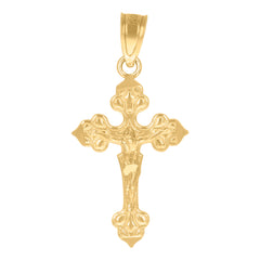 10kt Yellow Gold Unisex Diamond-Cut Initial Letter K Charm Pendant