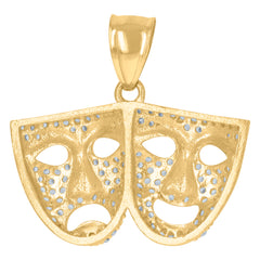 10kt Two-Tone Gold Unisex Inri Crucifix Cross Religious Charm Pendant