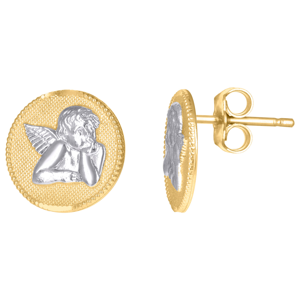 10kt Yellow Gold Mens Cubic-Zirconia Religious Ankh Cross Egyptian Charm Pendant