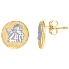10kt Yellow Gold Mens Cubic-Zirconia Religious Ankh Cross Egyptian Charm Pendant