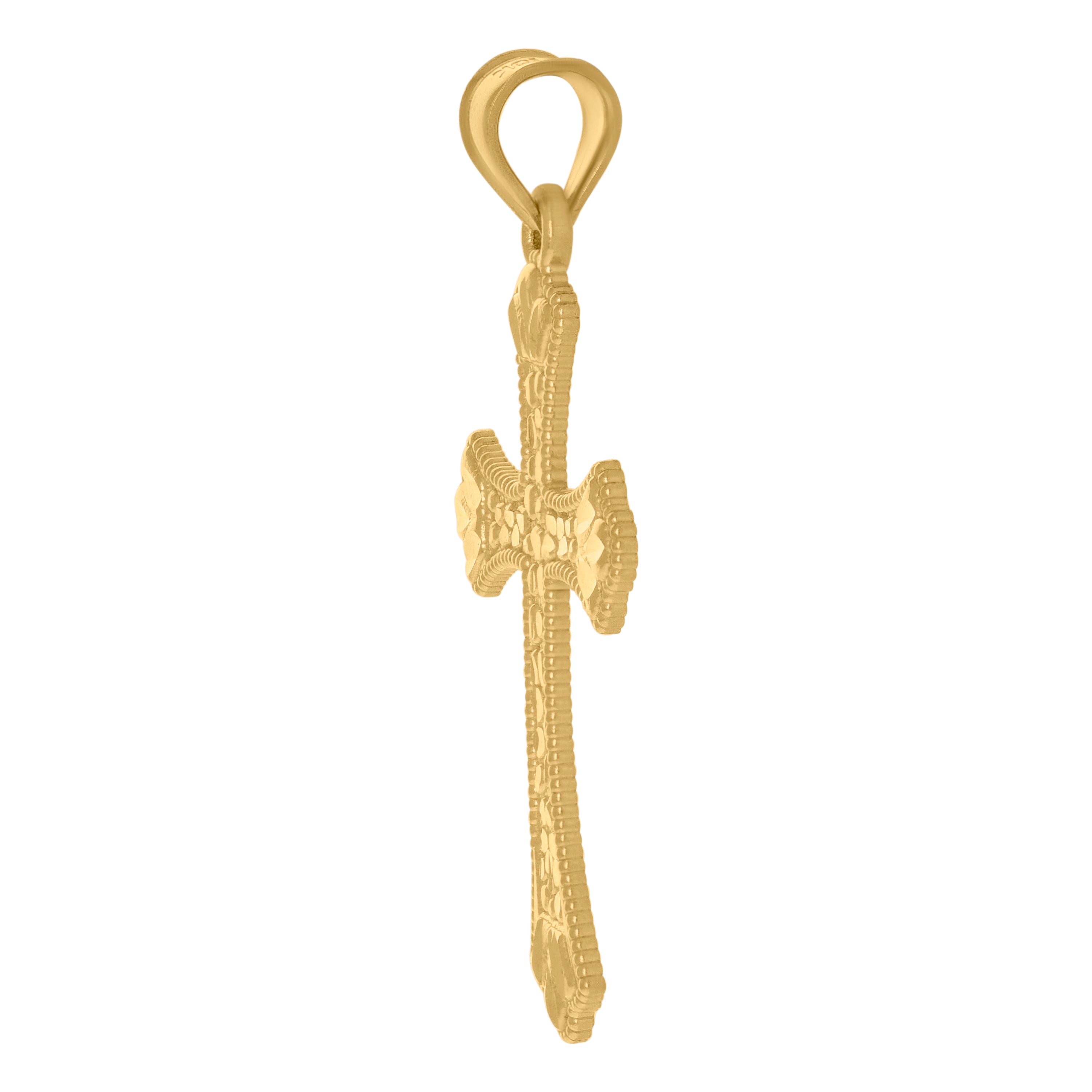 10kt Two-tone Gold Womens Cubic-Zirconia Greek Key Fashion Ring