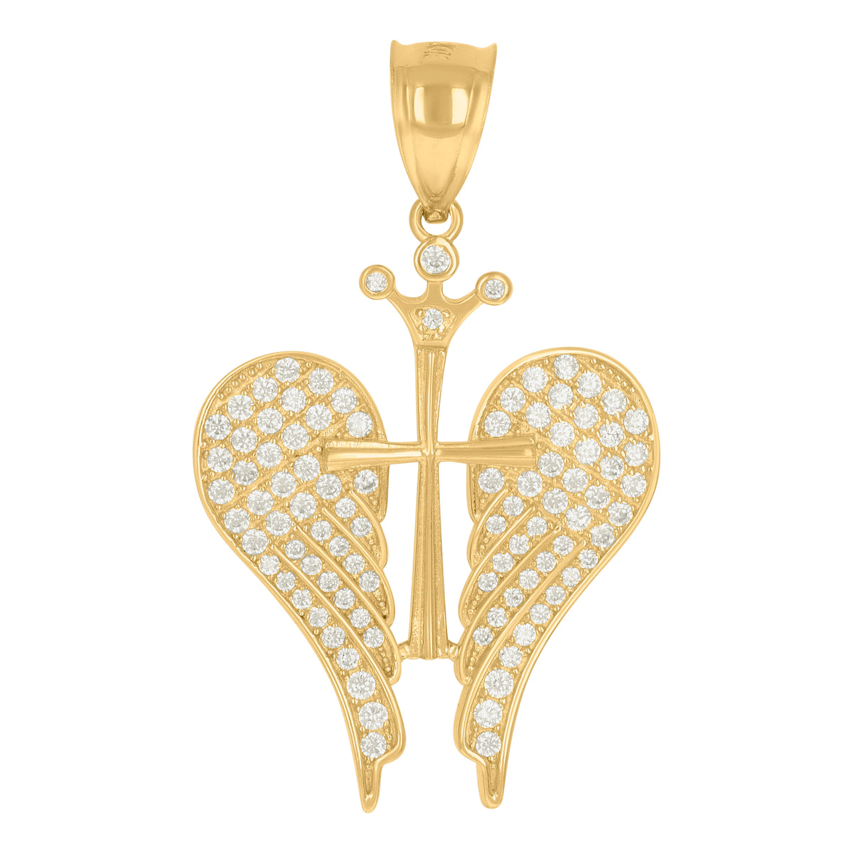 10kt Two-Tone Gold Mens Jesus Religious Charm Pendant