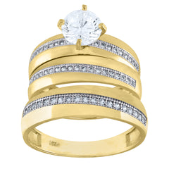10kt Two-Tone Gold Mens Diamond-Cut Textured Initial Letter Y Band Ring