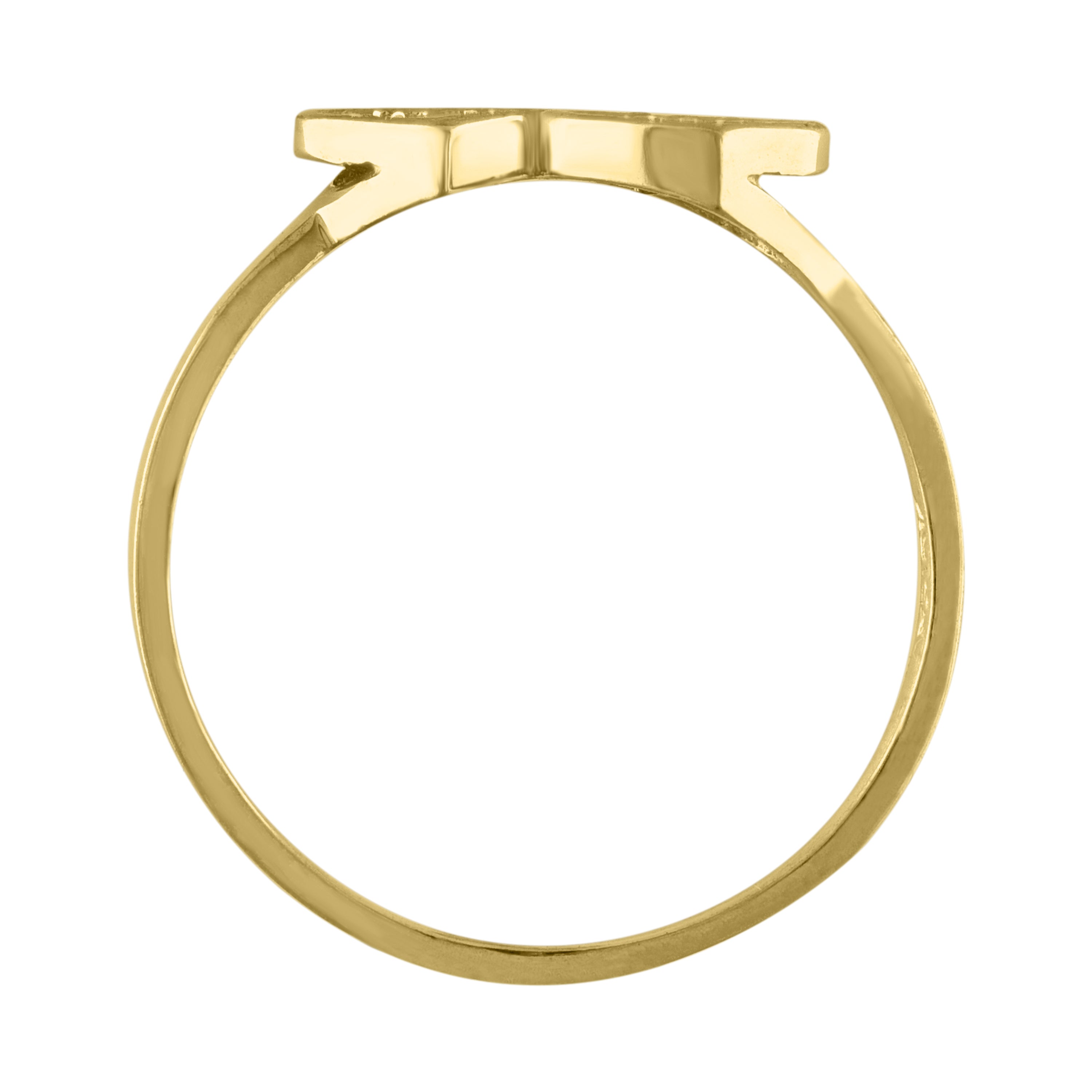 10kt Two-Tone Gold Mens Cubic Zirconia Square Head Fashion Ring
