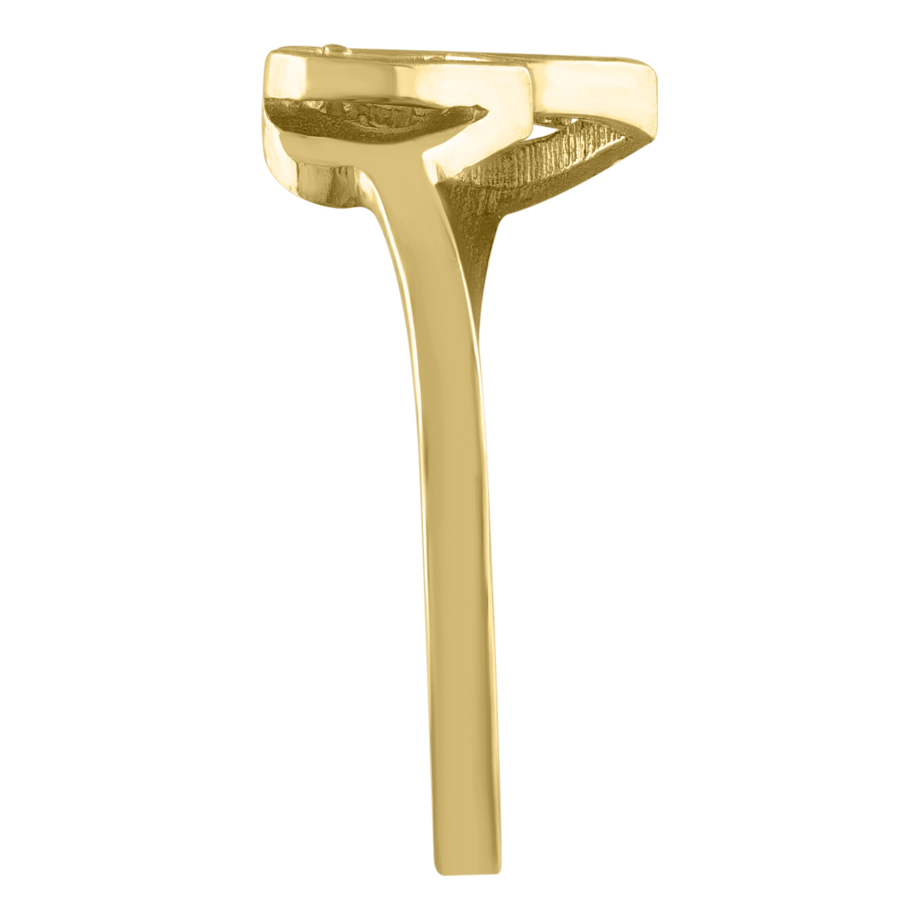 10kt Two-Tone Gold Mens Cubic Zirconia Square Head Fashion Ring