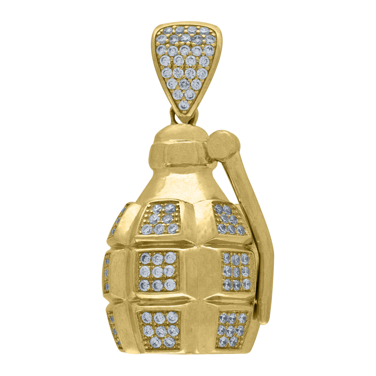 10kt Yellow Gold Mens Black Lives Matter Talking Charm Pendant