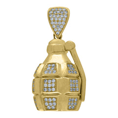 10kt Yellow Gold Mens Black Lives Matter Talking Charm Pendant