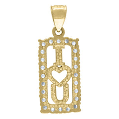 10kt Two-tone Gold Womens Cubic-Zirconia Fashion Link Bracelet Size 8 Inches